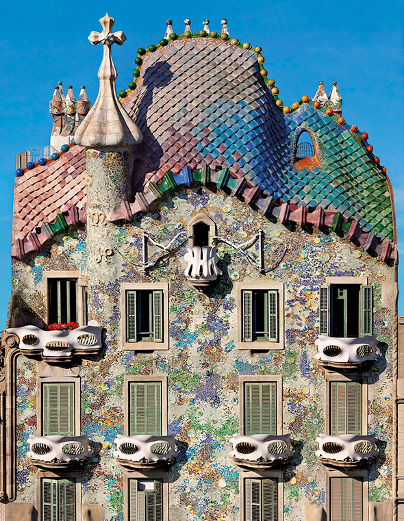 The façade  Casa Batlló