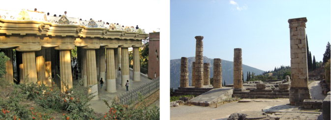 Templo Apolo y Park Güell